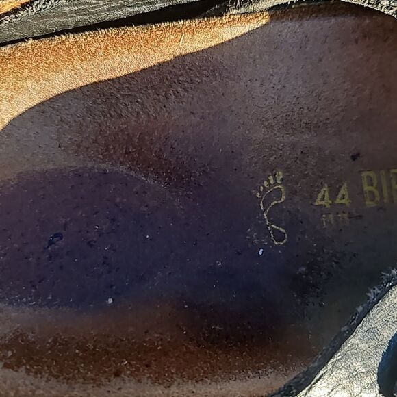 Birkenstock Arizona Black leather sandals size 44 / M 11